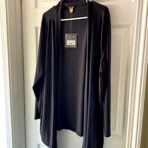 Eddie Bauer 2x Black Long Sleeved Wrap